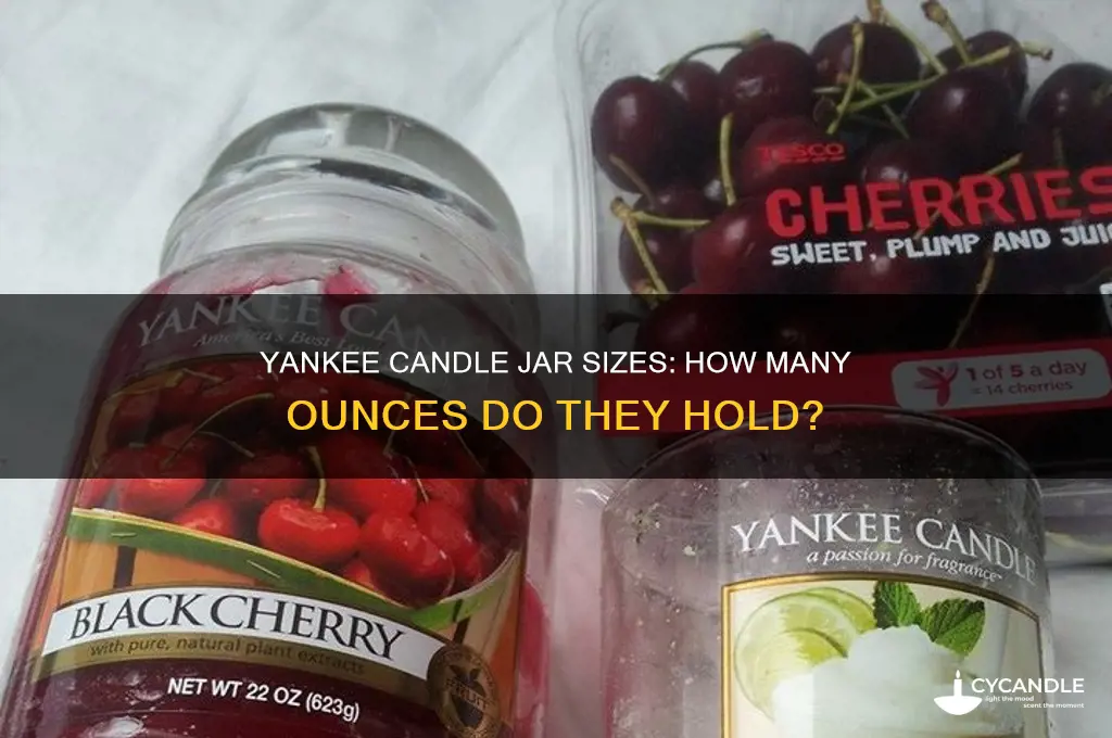 how many ounces are yankee candles jar candles