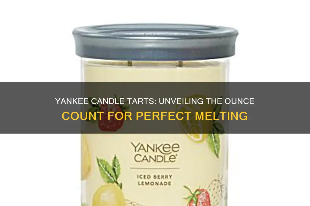 how many ounces in a yankee candle tart