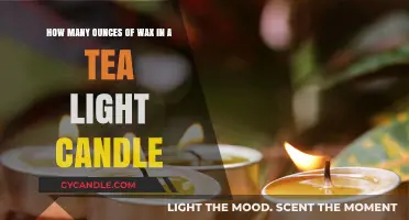 Tea Light Candle Wax Content: Ounces Revealed and Explained