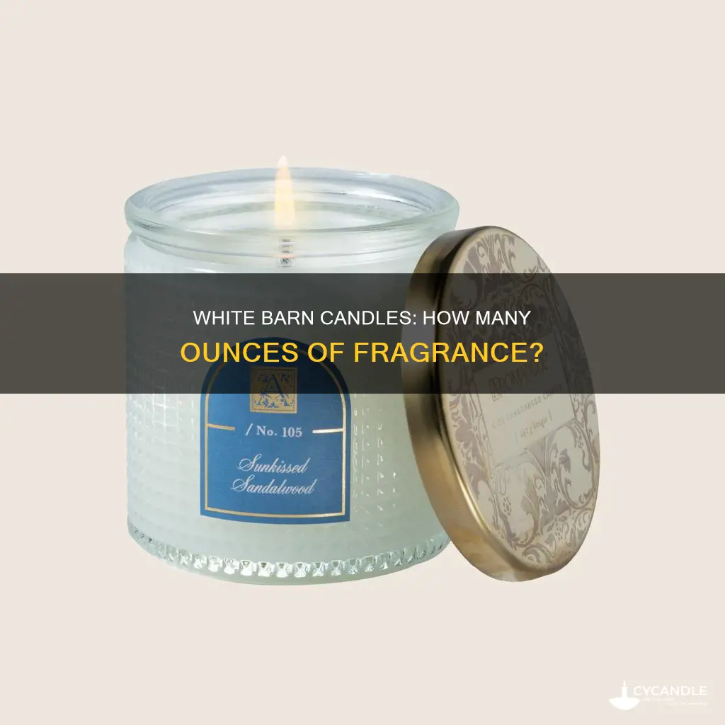 how many oz is a white barn candle