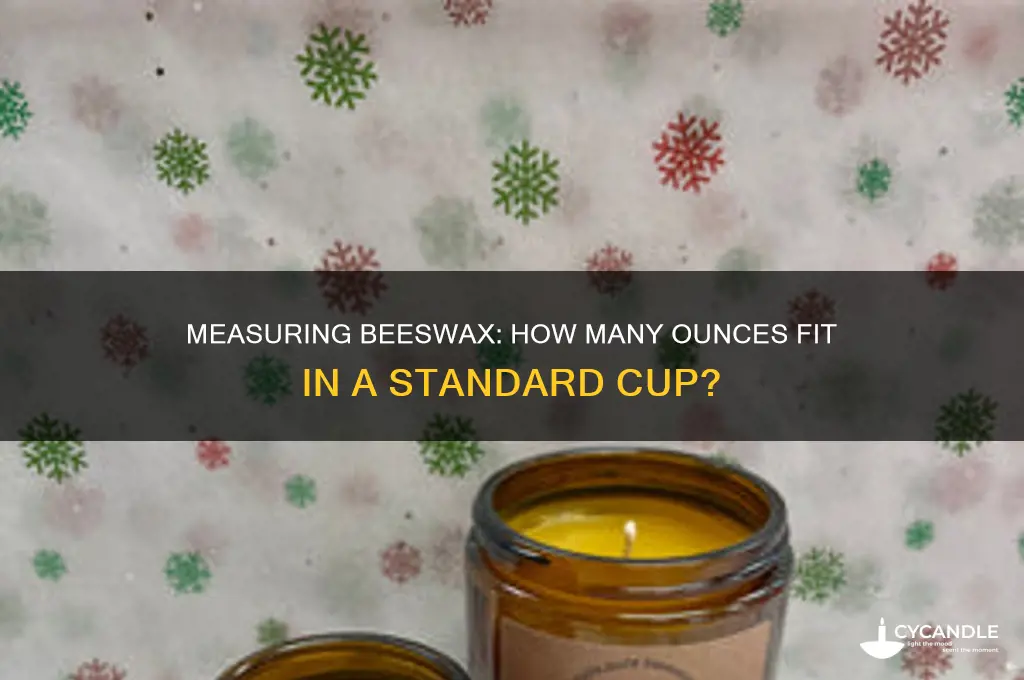 how many oz of beeswax in a cup