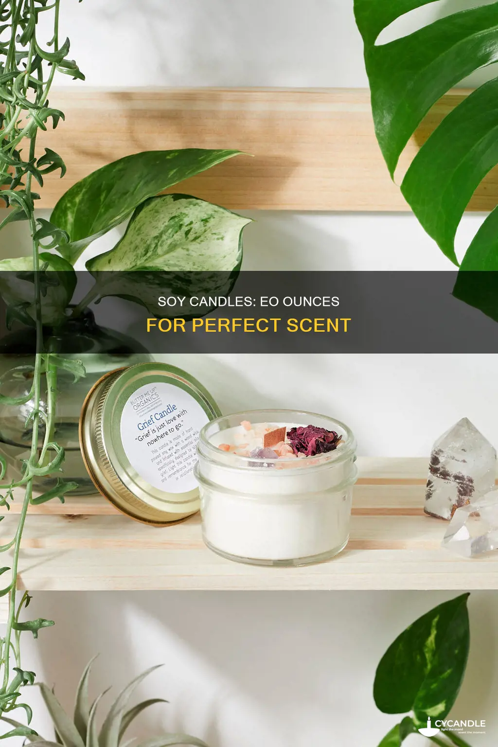 how many oz of eo in soy candle