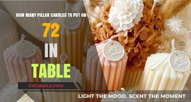 Elegant Table Decor: Perfect Pillar Candle Count for 72-Inch Tables