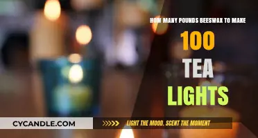 Calculating Beeswax Quantity for Crafting 100 Tea Lights at Home