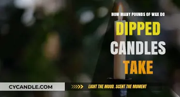 Calculating Wax Consumption: How Much is Needed for Dipped Candles?