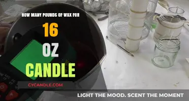 Calculating Wax Quantity for 16 oz Candles: Pounds and Measurements