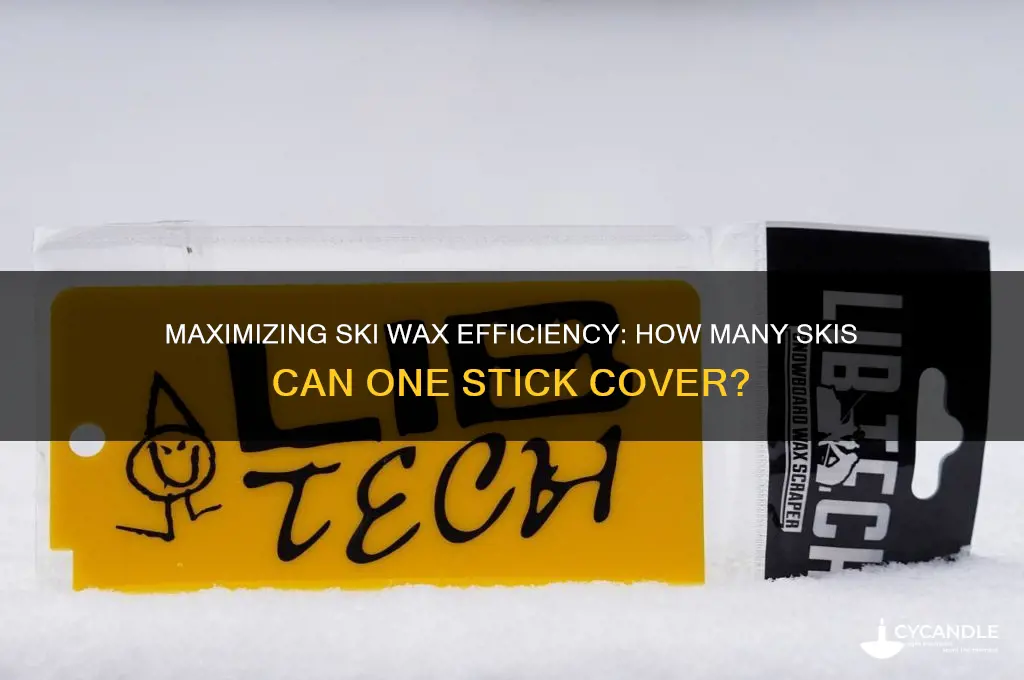 how many skis can wax with one stick of wax