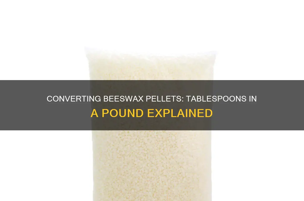how many tablespoons in a pound of beeswax pellets