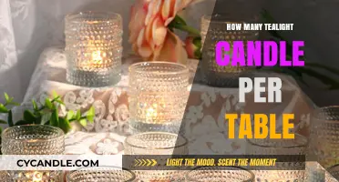 Warm and Cozy: Ideal Tealight Count for Tables