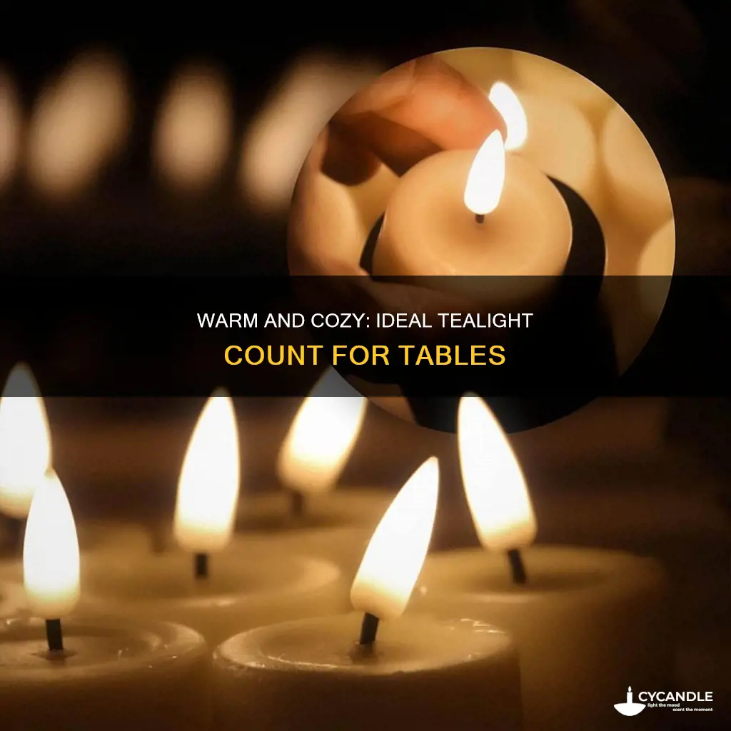 how many tealight candle per table