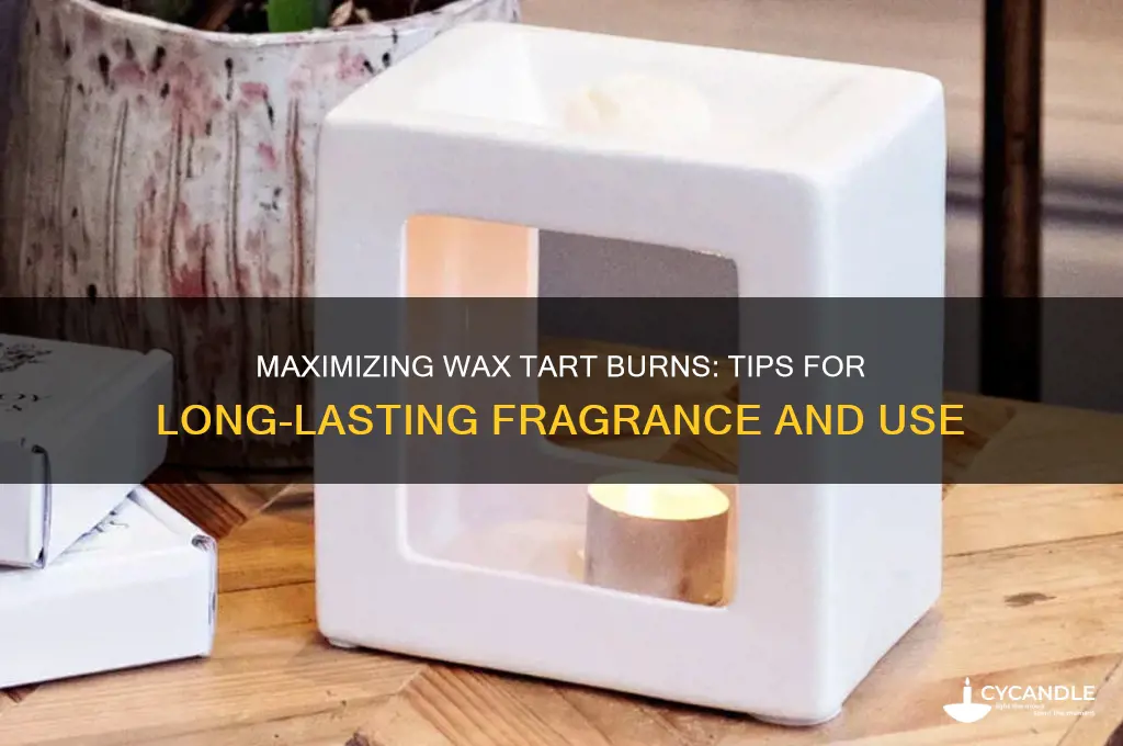 how many times can you burn a wax tart