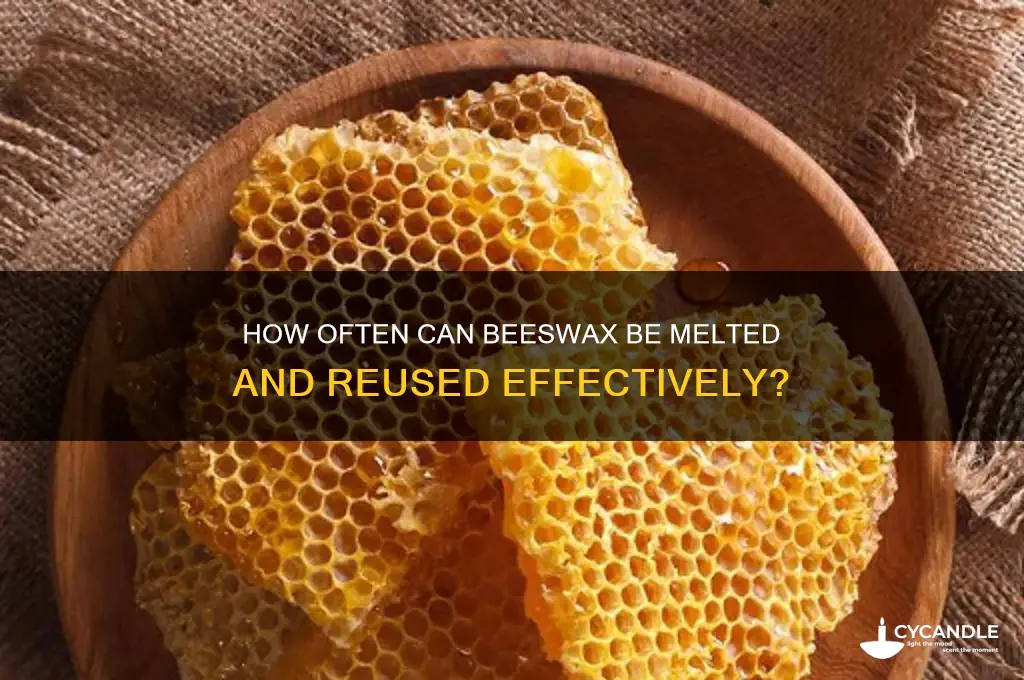 how many times can you melt beeswax