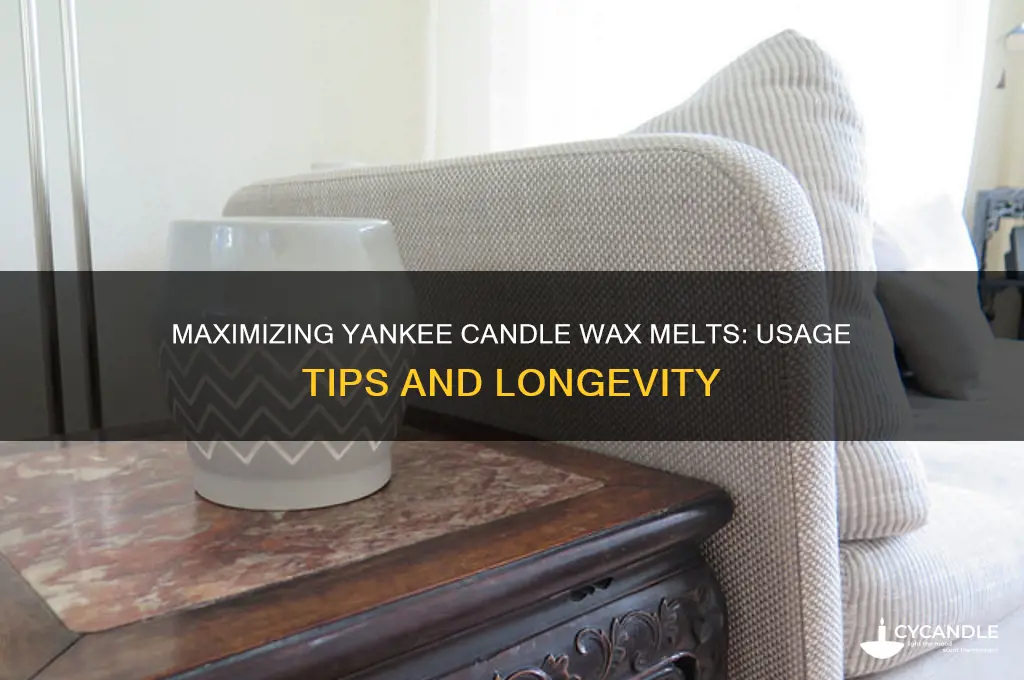 how many times can you use yankee candle wax melts