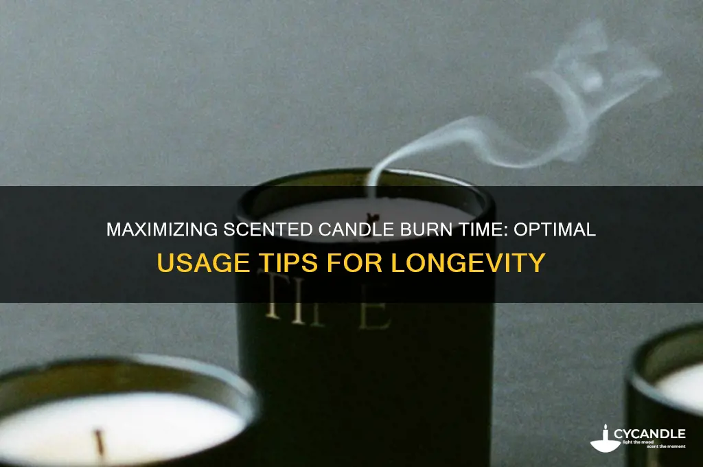 how many times should you burn scented candles