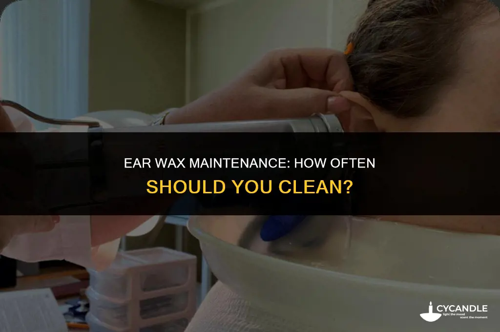 how many times to clean ear wax
