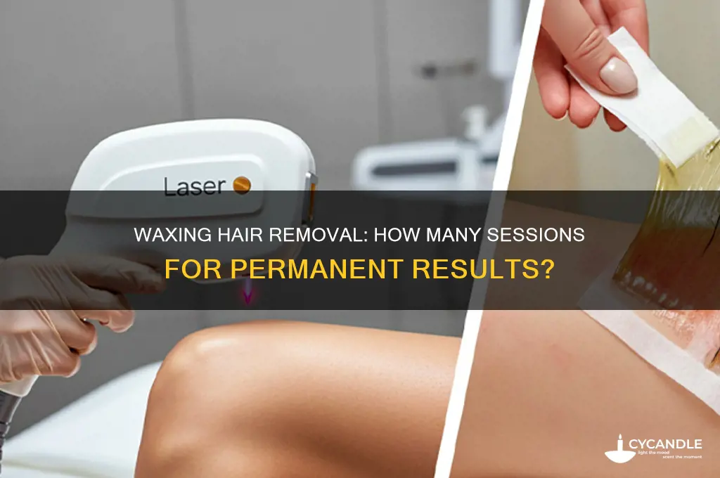 how many times untuil waxing removes hair