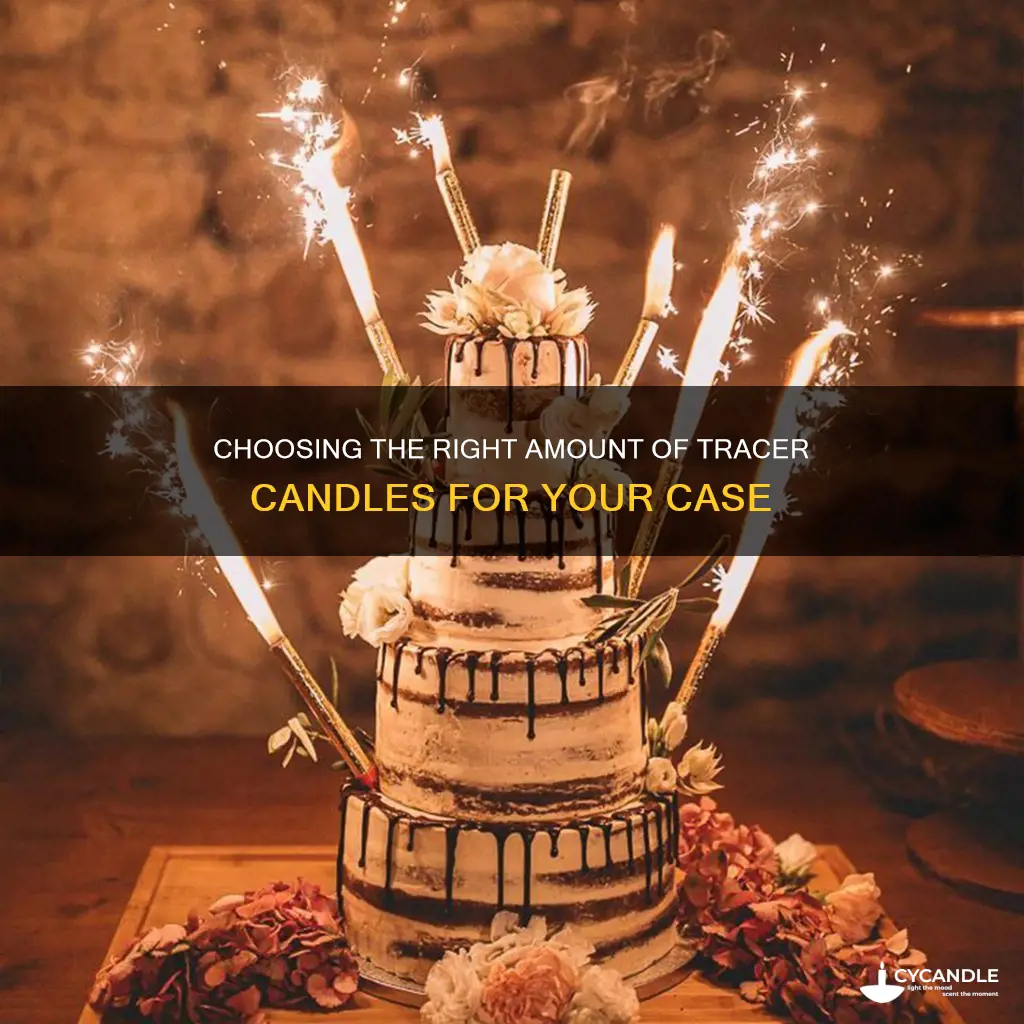 how many tracer candles to a xase