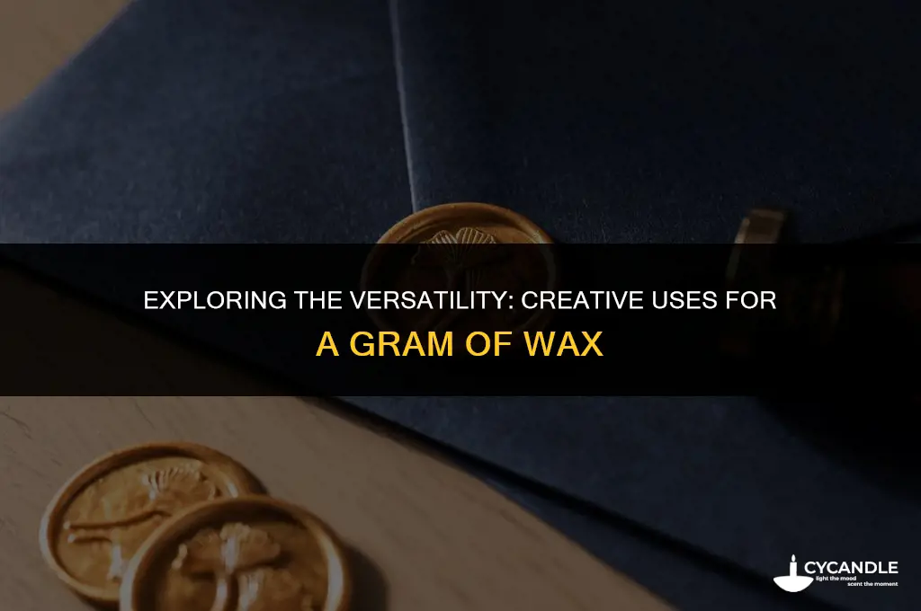 how many uses from a gram of wax