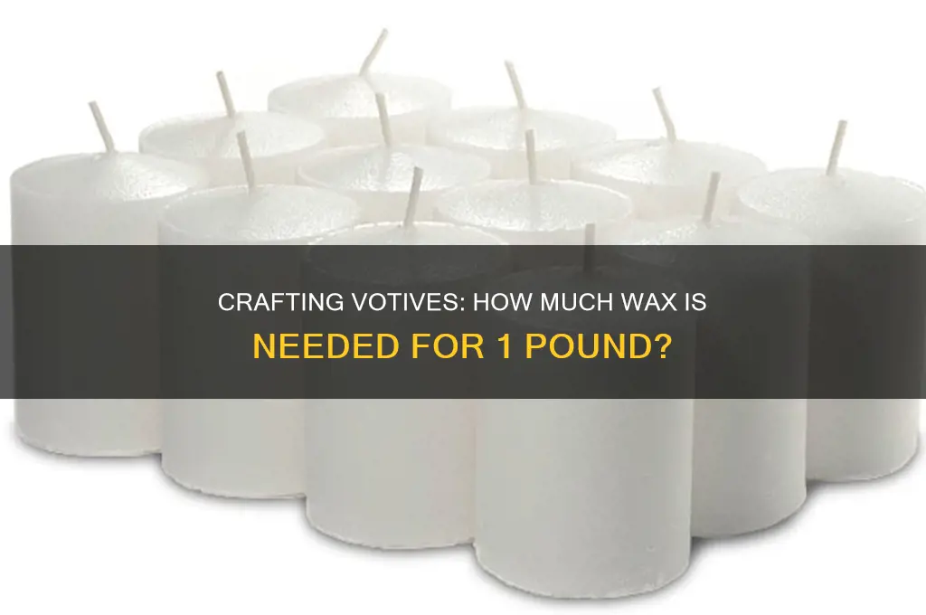 how many votives does 1 lb of wax make
