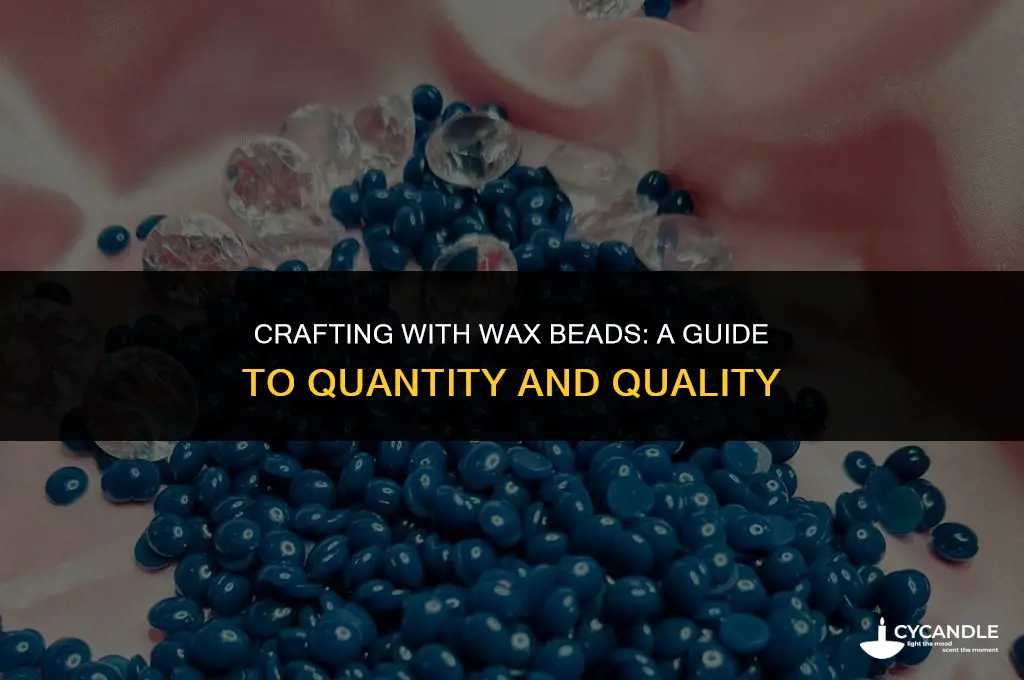 how many wax beads to use