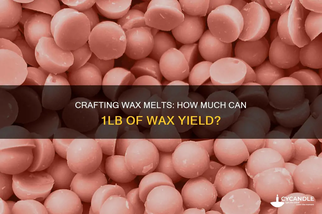 how many wax melts does 1lb of wax make