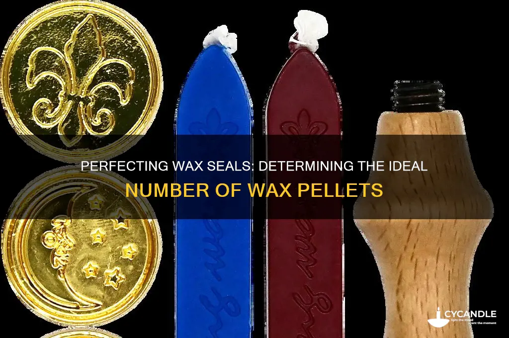 how many wax pellets to make a wax seal