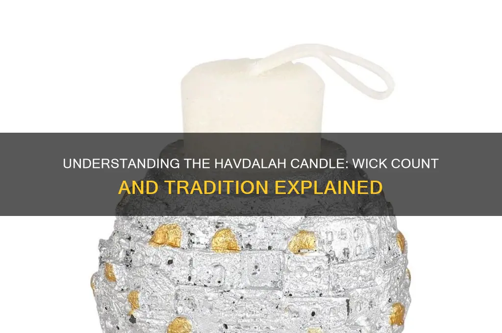 how many wicks are in a havdalah candle