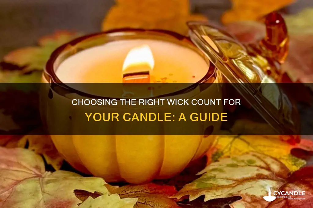how many wicks to use in a candle