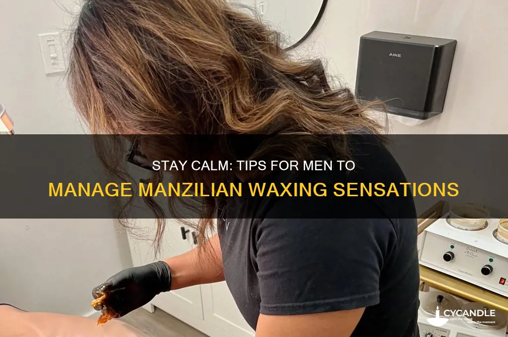 how men can avoid getting excited during a manzilian waxing