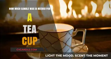 Perfect Pour: Calculating Candle Wax for Tea Cup Projects
