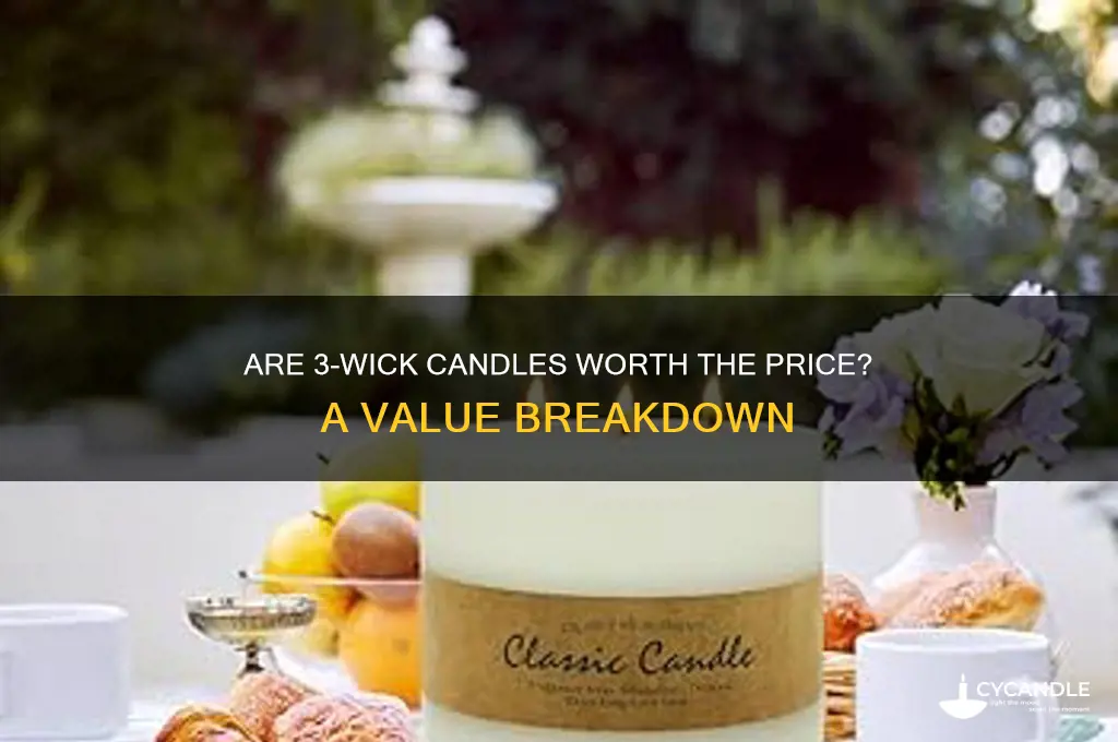 how much are 3 wick candles really worth