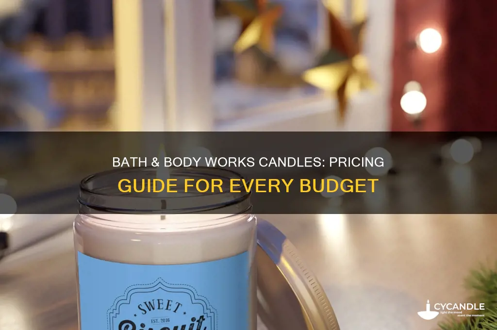 how much are bath & body works candles