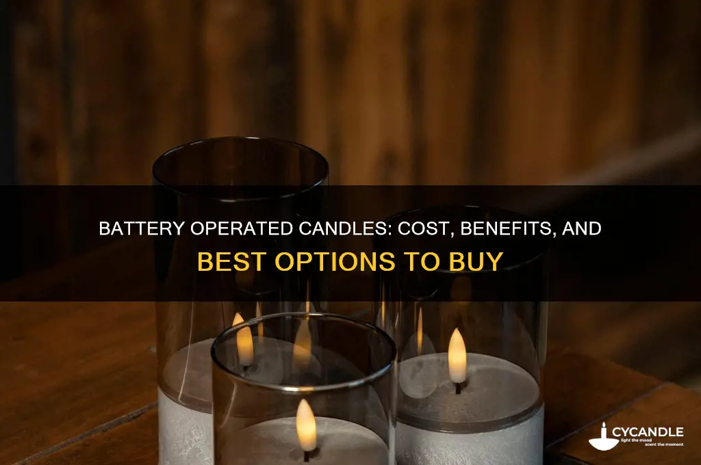 how much are battery operated candles