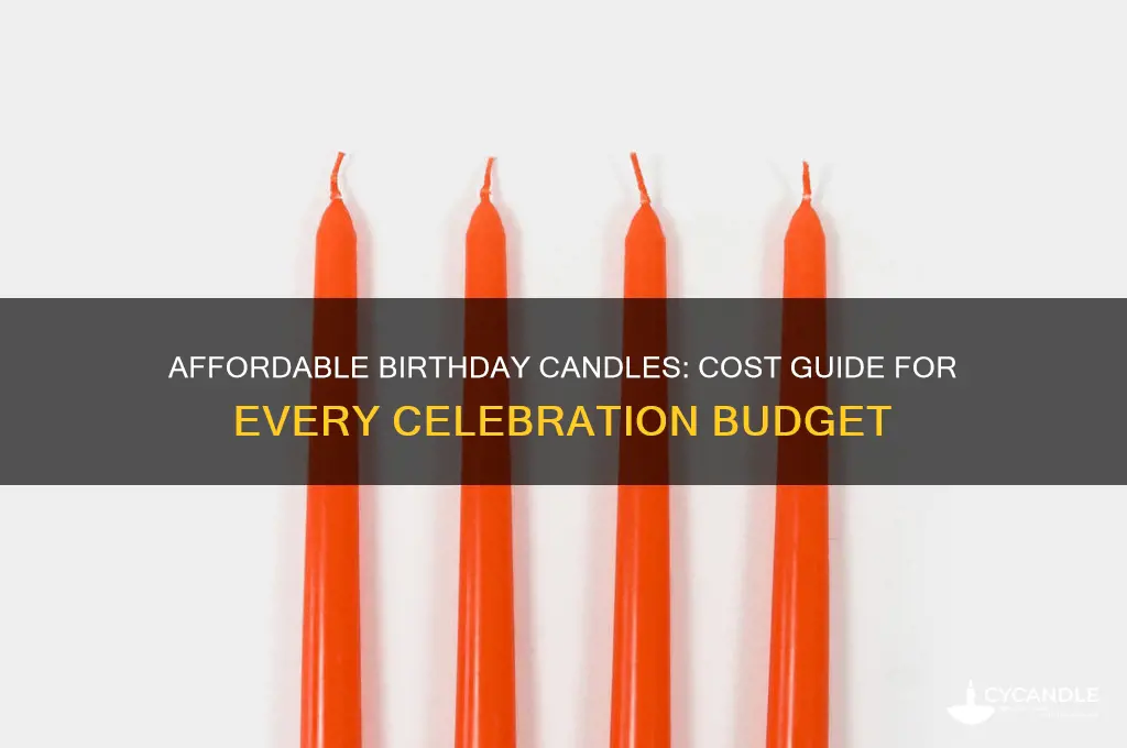 how much are birthday candles