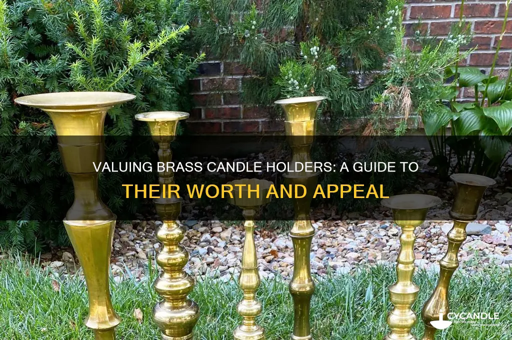 how much are brass candle holders worth