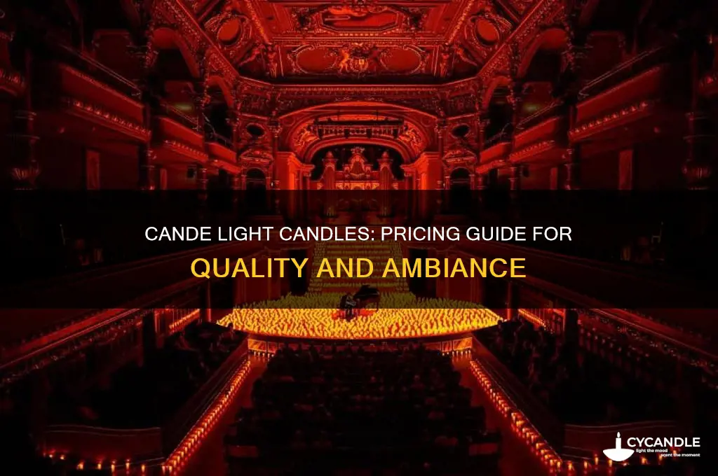 how much are cande light candles