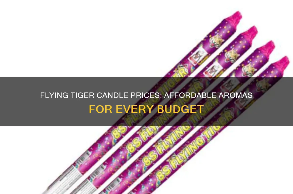 how much are candles at flying tiger