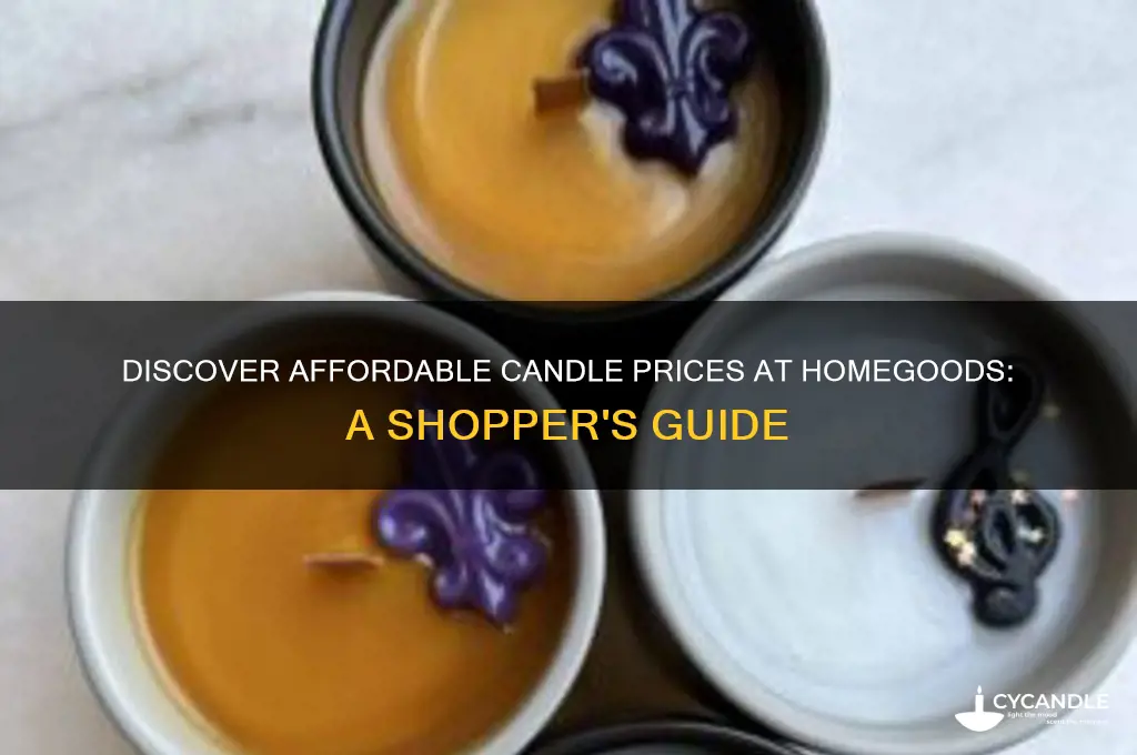 how much are candles at homegoods