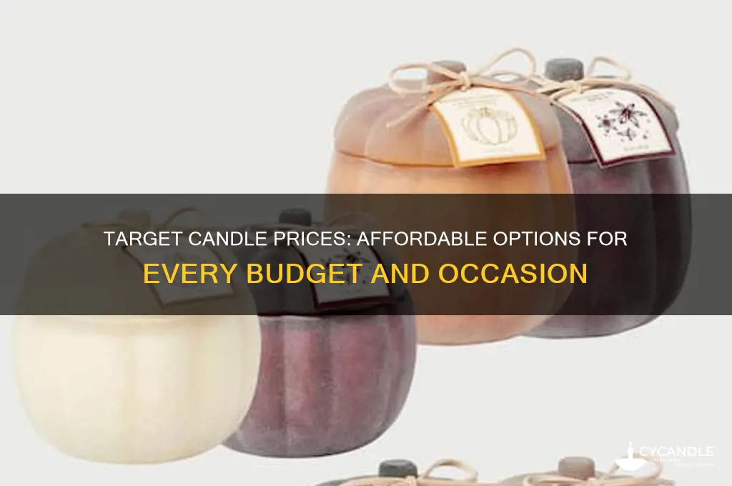 how much are candles at target
