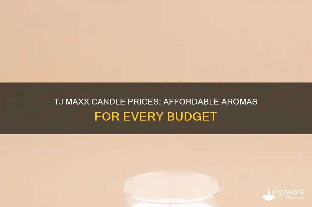 how much are candles at tj maxx