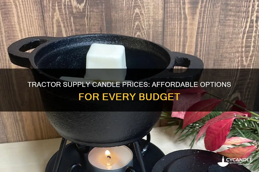 how much are candles at tractor supply