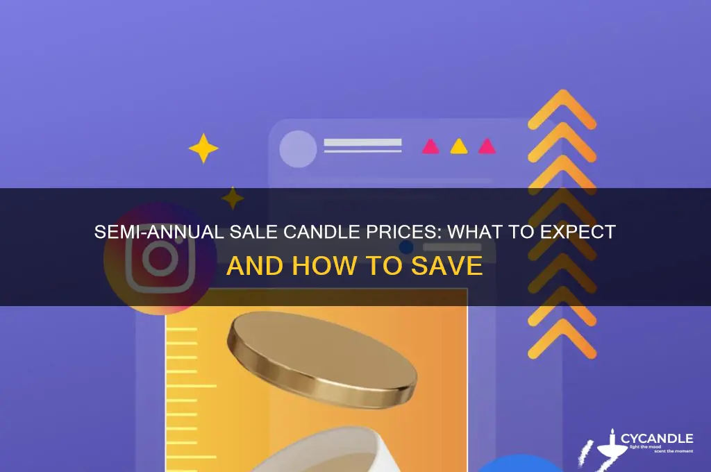 how much are candles during semi annual sale