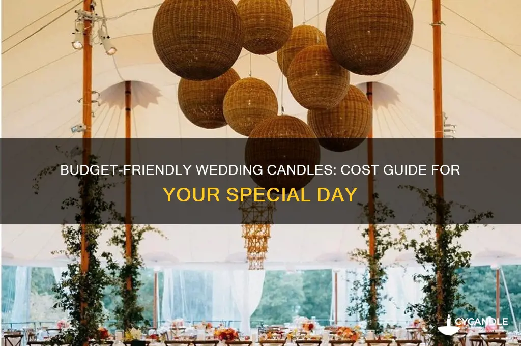 how much are candles for a wedding