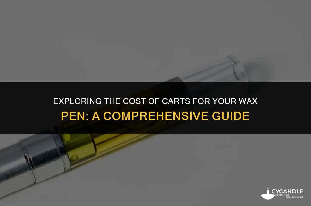 how much are carts for a wax pen