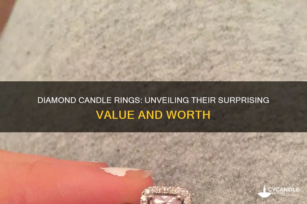 how much are diamond candle rings worth