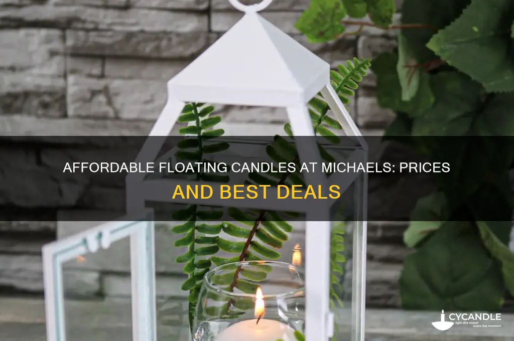 how much are floating candles at michaels