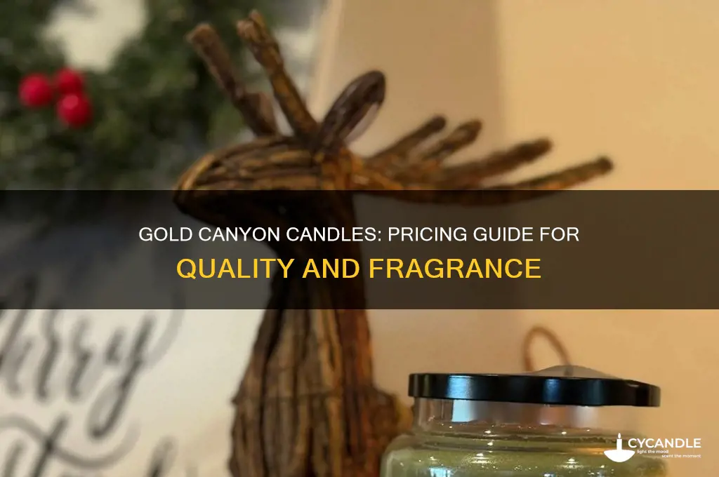 how much are gold canyon candles