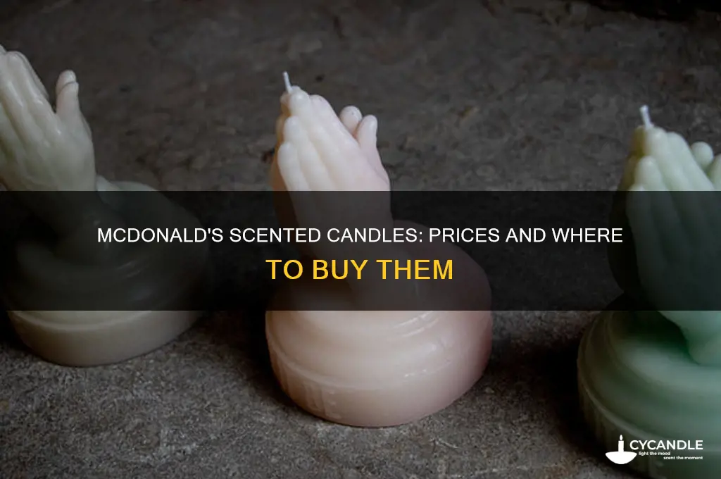 how much are mcdonalds candles