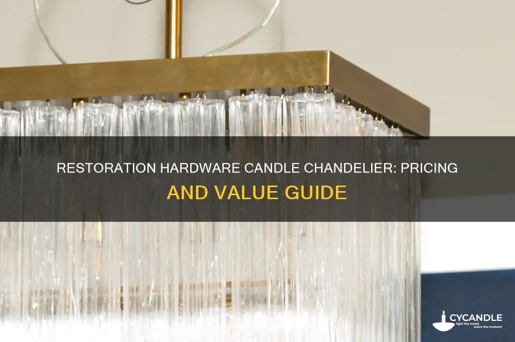 how much are restoration hardware candle chandelier