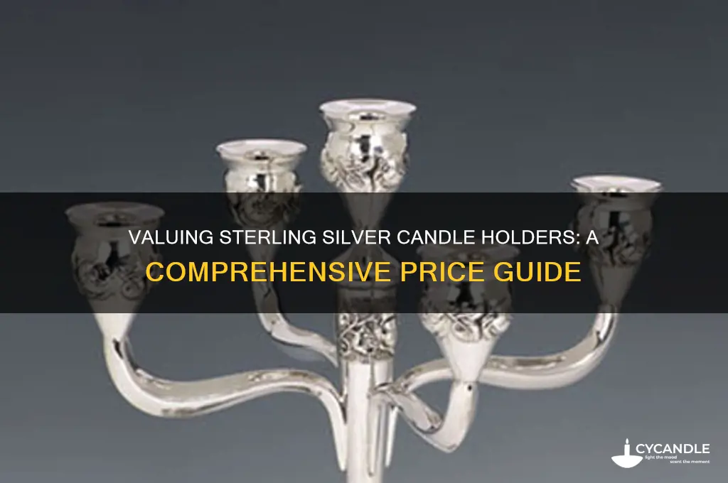 how much are sterling silver candle holders worth